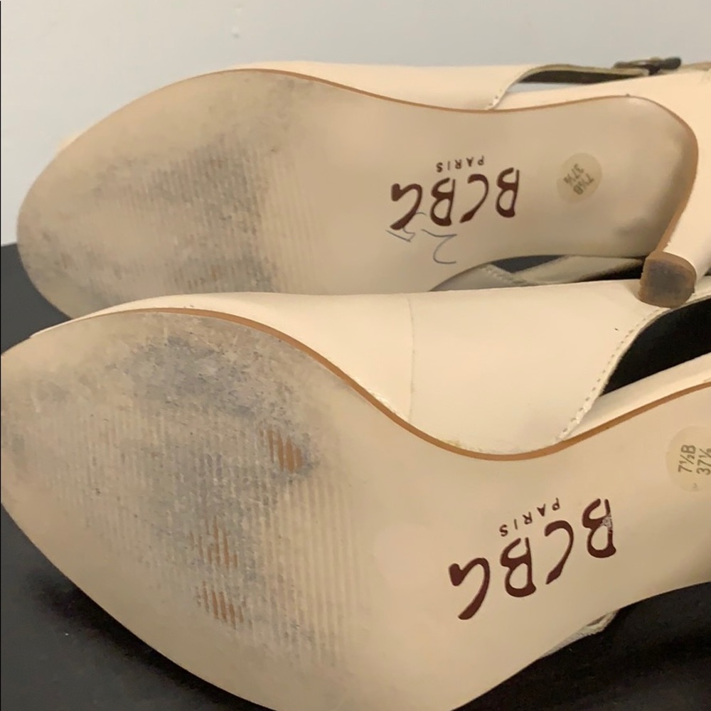 BCBGparis peep toe pums size 7.5B - Picture 7 of 8